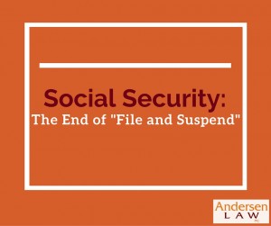 Social Security - End of File & Suspend Andersen Law