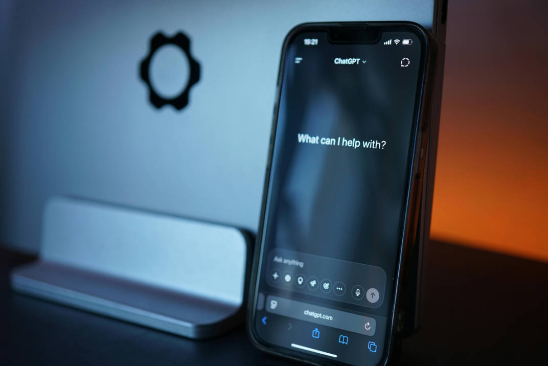 AI in divorce ChatGPT open on a smartphone — AI tools and divorce law